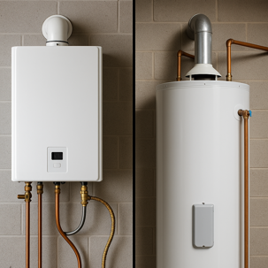 Tankless Water Heater and Traditional Water Heater