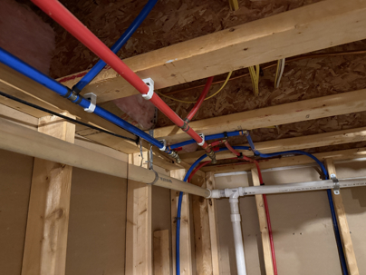 Hot and Cold Plumbing Water Pipes